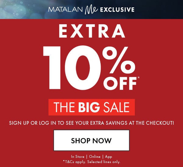 Extra 10% Off The Big Sale