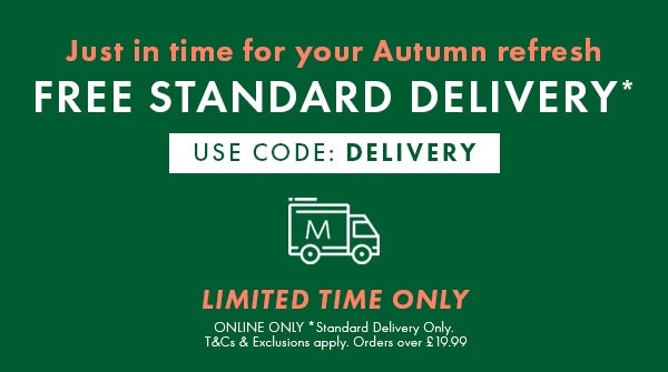 FREE STANDARD DELIVERY