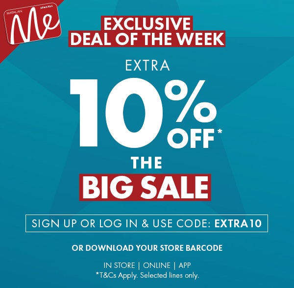 Extra 10% Off* The Big Sale with Matalan Me