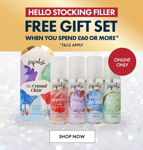 Free Gift Set When You Spend £60 Or More* Online Only. *T&C's Apply