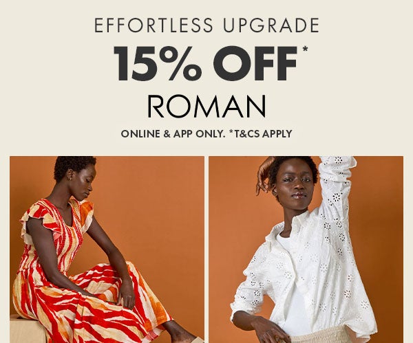 15% Off* Roman