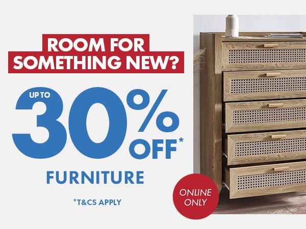 Up To 30% Off Furniture*