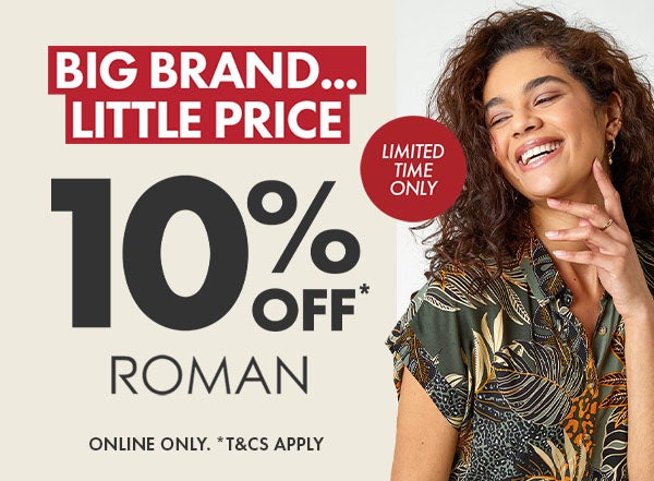 15% Off* Roman