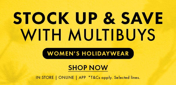 Stock Up & Save With Multibuys on Women's Holidaywear