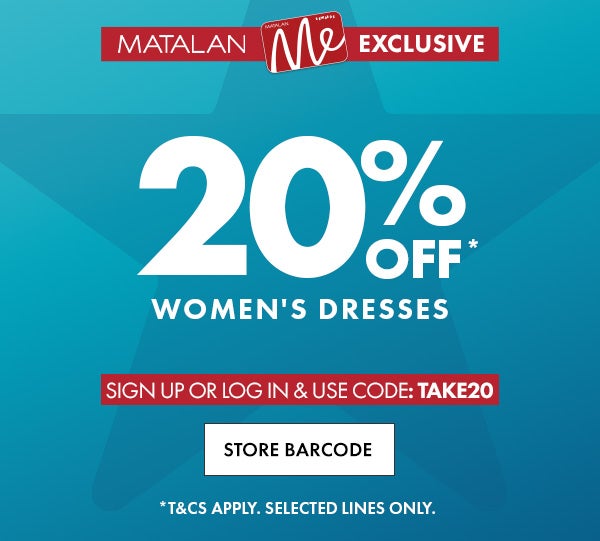 20% Off* Womens Dresses with Matalan Me