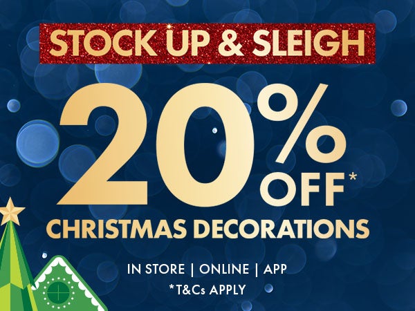 20% Off Christmas Decorations*