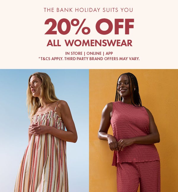20% Off All Womenswear*