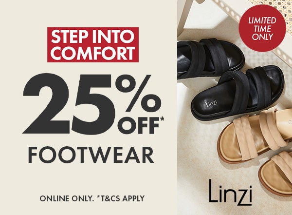 25% Off Footwear*