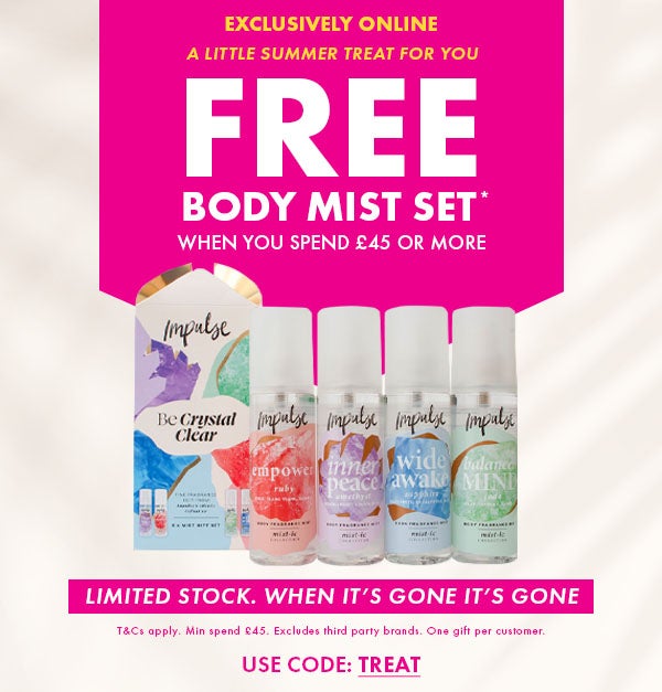 Free Body Mist Set When You Spend £45 or More