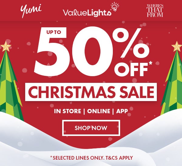 UP TO 50% OFF CHRISTMAS*