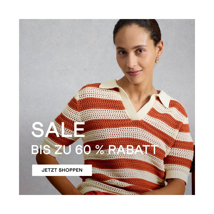 SALE. BIS ZU 60 % RABATT. JETZT SHOPPEN