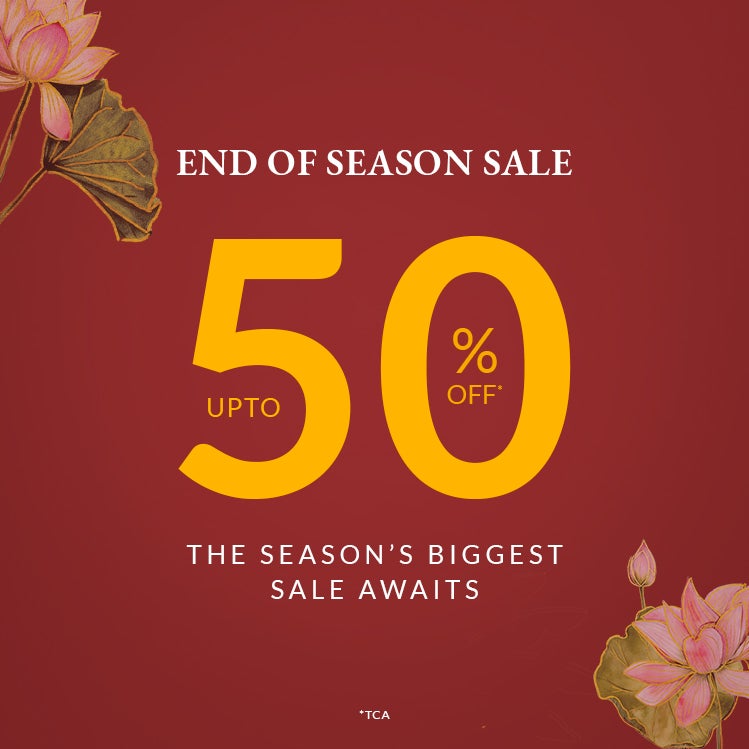 End of season sale with upto 50% off. The Sale awaits, shop now.